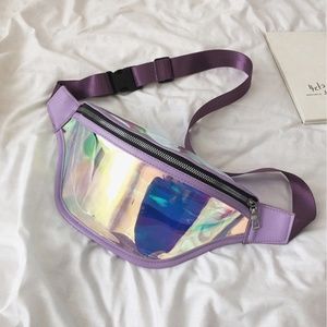Purple Hologram Fanny Pack